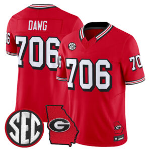 Dawg Jersey #706 Georgia Bulldogs 1995 Throwback All Stitched