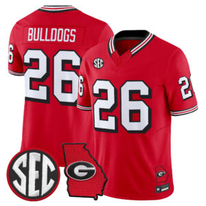 Bulldogs Jersey #26 Georgia Bulldogs 1995 Throwback All Stitched