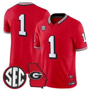 Team Jersey #1 Georgia Bulldogs 1995 Throwback All Stitched