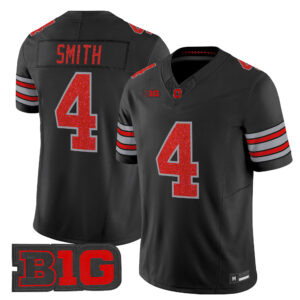 Jeremiah Smith Jersey #4 Ohio State Buckeyes Glitter All Stitched