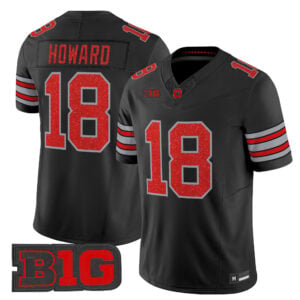 Will Howard Jersey #18 Ohio State Buckeyes Glitter All Stitched