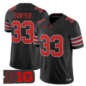 Jack Sawyer Jersey #33 Ohio State Buckeyes Glitter All Stitched