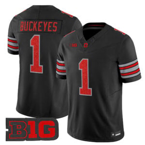 Buckeyes Jersey #1 Ohio State Buckeyes Glitter All Stitched