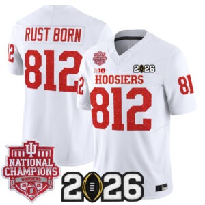 Rust Born Jersey #812 Indiana Hoosiers Glitter All Stitched