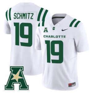 Kadin Schmitz Jersey #19 Charlotte 49ers 2026 All Stitched