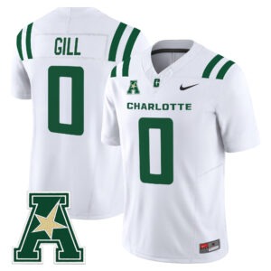 Collin Gill Jersey #0 Charlotte 49ers 2026 All Stitched
