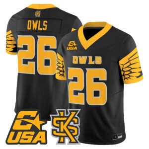 Owls Jersey #26 Kennesaw State Owls 2026 All Stitched