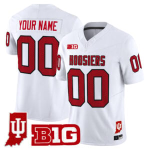 Indiana Hoosiers 90s Throwback Vapor Limited Custom Jersey - Indiana State Patch - All Stitched