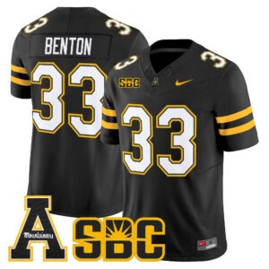 Aiden Benton Jersey #33 App State Mountaineers 2026 All Stitched