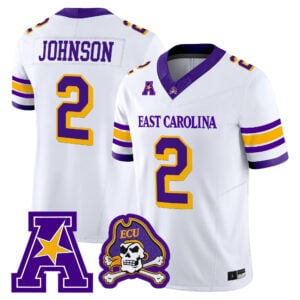 Tyler Johnson Jersey #2 East Carolina Pirates 2026 All Stitched