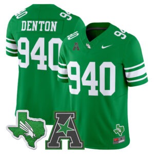 Denton Jersey #940 North Texas Mean Green 2026 All Stitched