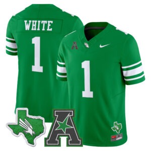 Jahiem White Jersey #1 North Texas Mean Green 2026 All Stitched