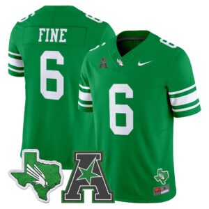 Mason Fine Jersey #6 North Texas Mean Green 2026 All Stitched