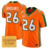 Hurricanes Jersey #26 Miami Hurricanes 2001 Throwback All Stitched