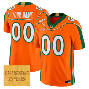 Miami Hurricanes 2001 Throwback Vapor Limited Custom Jersey - All Stitched