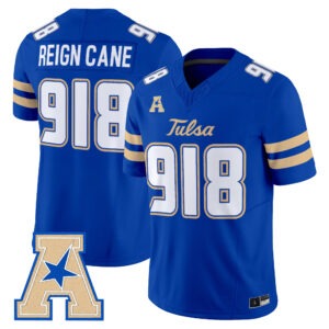 Reign Cane Jersey #918 Tulsa Golden Hurricane 2026 All Stitched