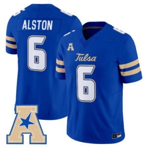 Damari Alston Jersey #6 Tulsa Golden Hurricane 2026 All Stitched