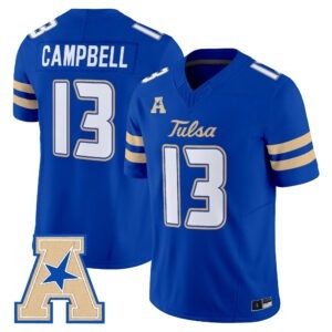 NuNu Campbell Jersey #13 Tulsa Golden Hurricane 2026 All Stitched