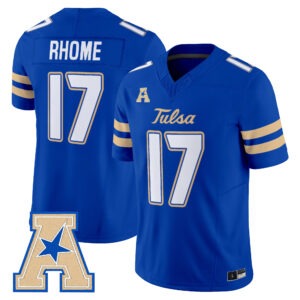 Jerry Rhome Jersey #17 Tulsa Golden Hurricane 2026 All Stitched