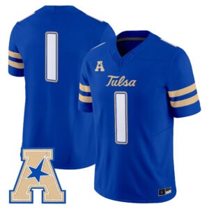 Team Jersey #1 Tulsa Golden Hurricane 2026 All Stitched