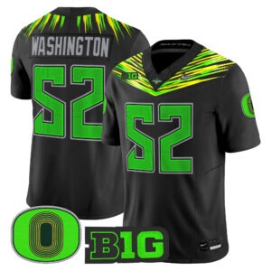 A’Mauri Washington Jersey #52 Oregon Ducks 2026 Origin of Speed All Stitched