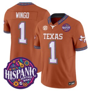 Ryan Wingo Jersey #1 Texas Longhorns 2026 Latino Heritage Month All Stitched