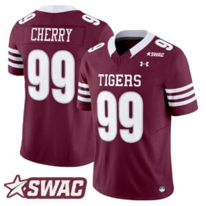 Cherry Jersey #99 Texas Southern All Stitched