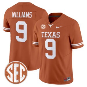 Jonah Williams Jersey #9 Texas Longhorns 2026 All Stitched