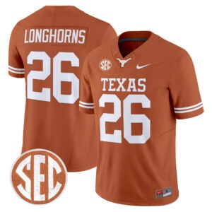 Longhorns Jersey #26 Texas Longhorns 2026 All Stitched