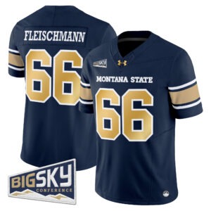 Titan Fleischmann Jersey #66 Montana State Bobcats 2026 Special Edition All Stitched