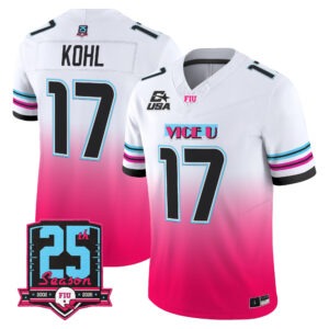 JJ Kohl Jersey #17 Florida International Panthers 2026 Pink Vice All Stitched