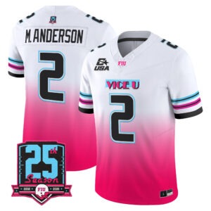 Maguire Anderson Jersey #2 Florida International Panthers 2026 Pink Vice All Stitched