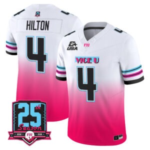 T.Y. Hilton Jersey #4 Florida International Panthers 2026 Pink Vice All Stitched
