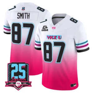 Jonnu Smith Jersey #87 Florida International Panthers 2026 Pink Vice All Stitched