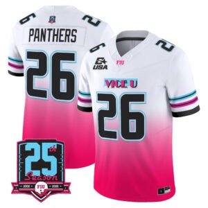 Panthers Jersey #26 Florida International Panthers 2026 Pink Vice All Stitched