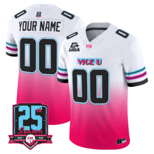 Florida International Panthers 2026 Pink Vice Vapor Limited Custom Jersey - All Stitched