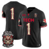 Team Jersey #1 Texas Tech Red Raiders Día de los Muertos All Stitched
