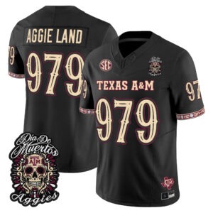 Aggie Land Jersey #979 Texas A&M Aggies Día de los Muertos All Stitched