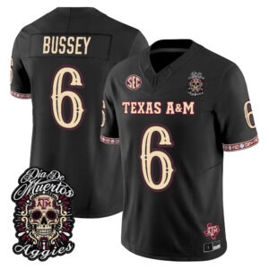 Terry Bussey Jersey #6 Texas A&M Aggies Día de los Muertos All Stitched