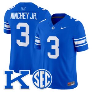 Kenny Minchey Jersey #3 Kentucky Wildcats Power K All Stitched