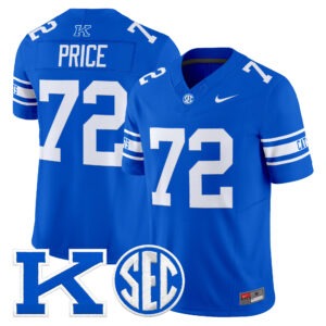 Coleton Price Jersey #72 Kentucky Wildcats Power K All Stitched