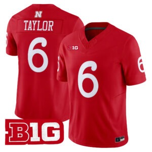 Trae Taylor Jersey #6 Nebraska Cornhuskers 1962 Throwback All Stitched