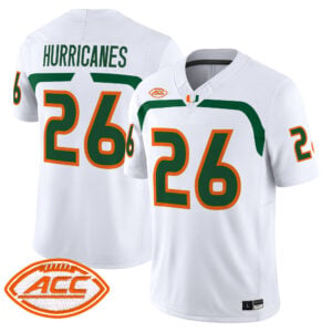 Hurricanes Jersey #26 Miami Hurricanes 2009 Throwback Vapor Limited All Stitched
