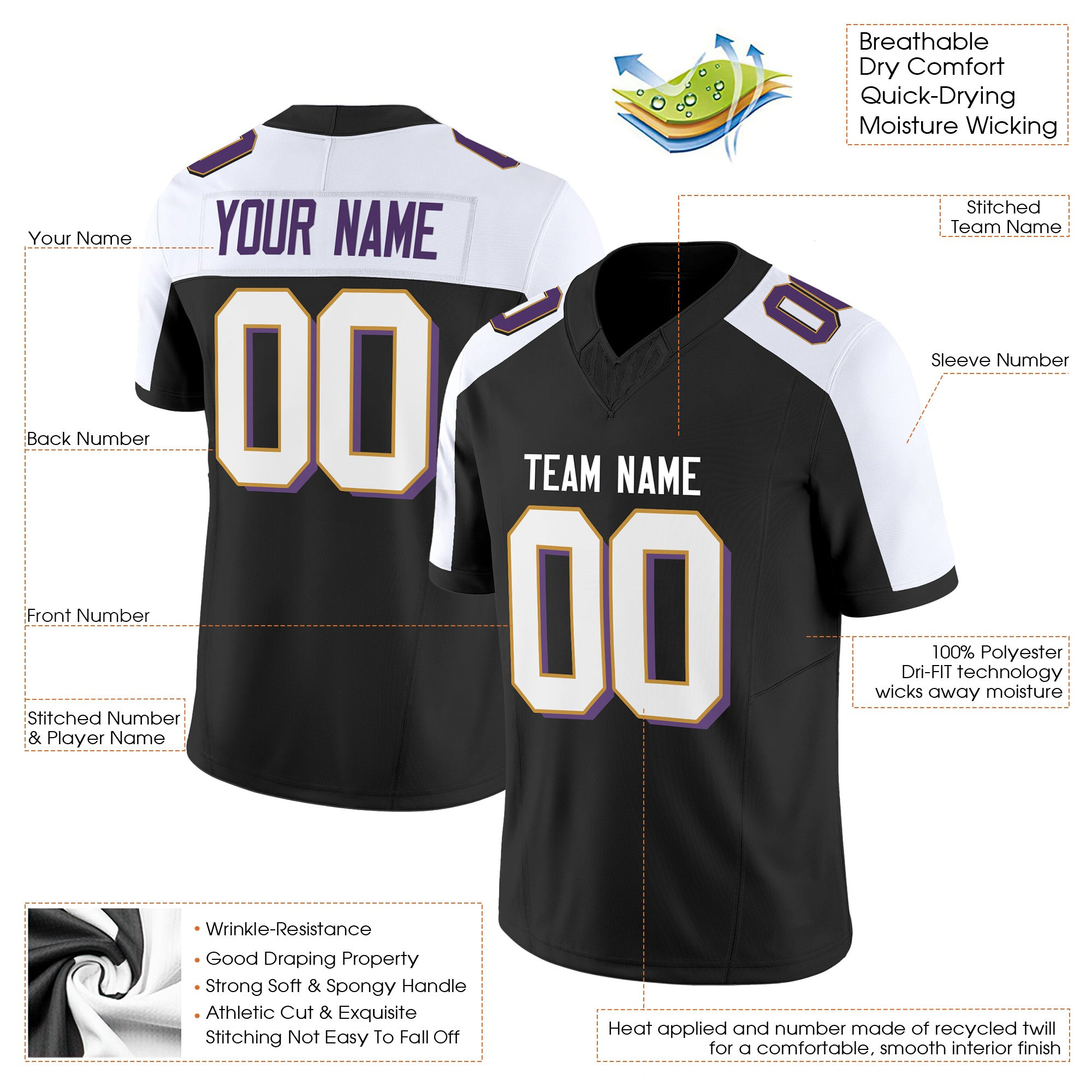 black-alternate-white-gold-custom-football-jersey-2