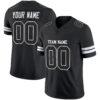 Black Black-White Custom Football Jersey