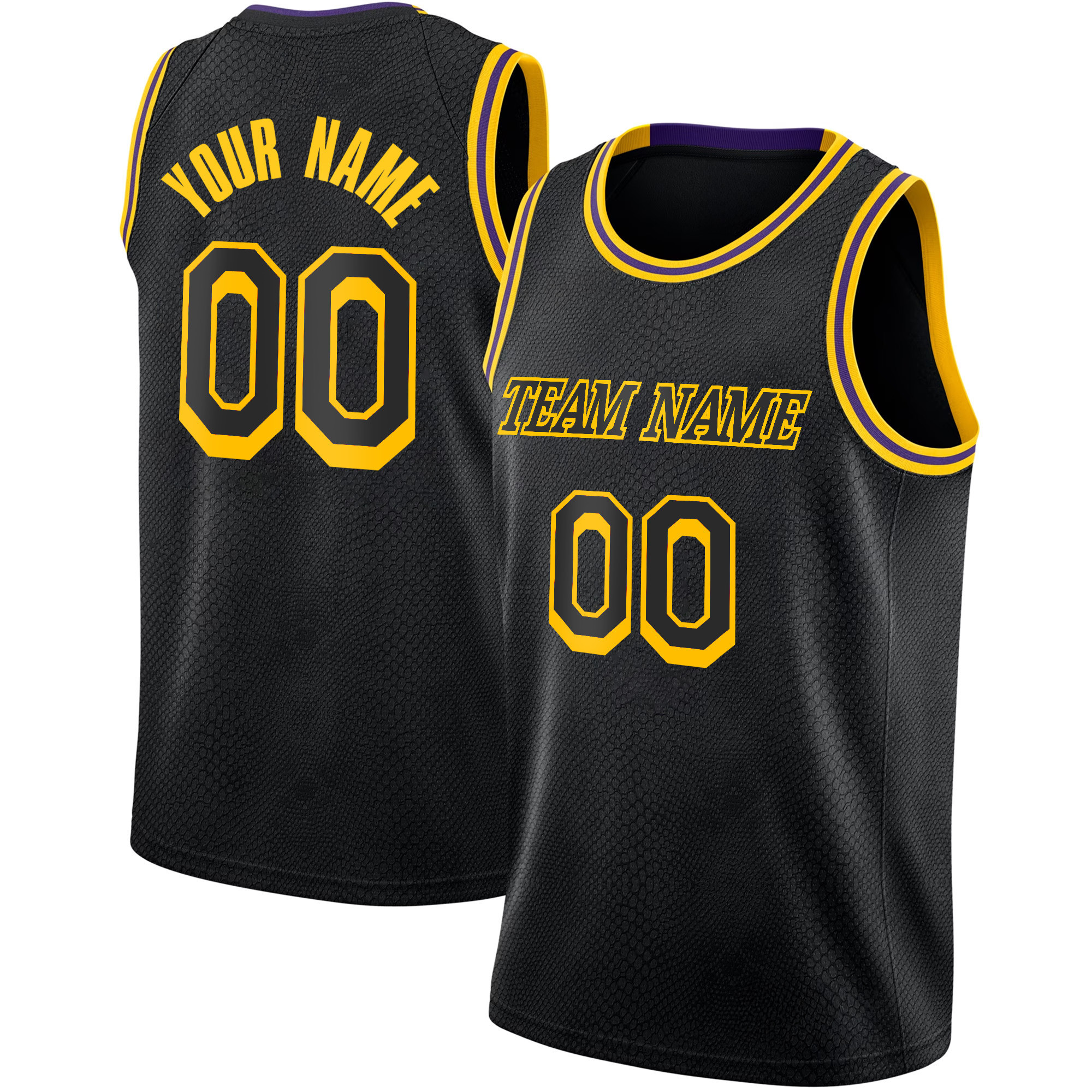 Black Gold Custom Basketball Jersey Black Gold Custom Basketball Jersey