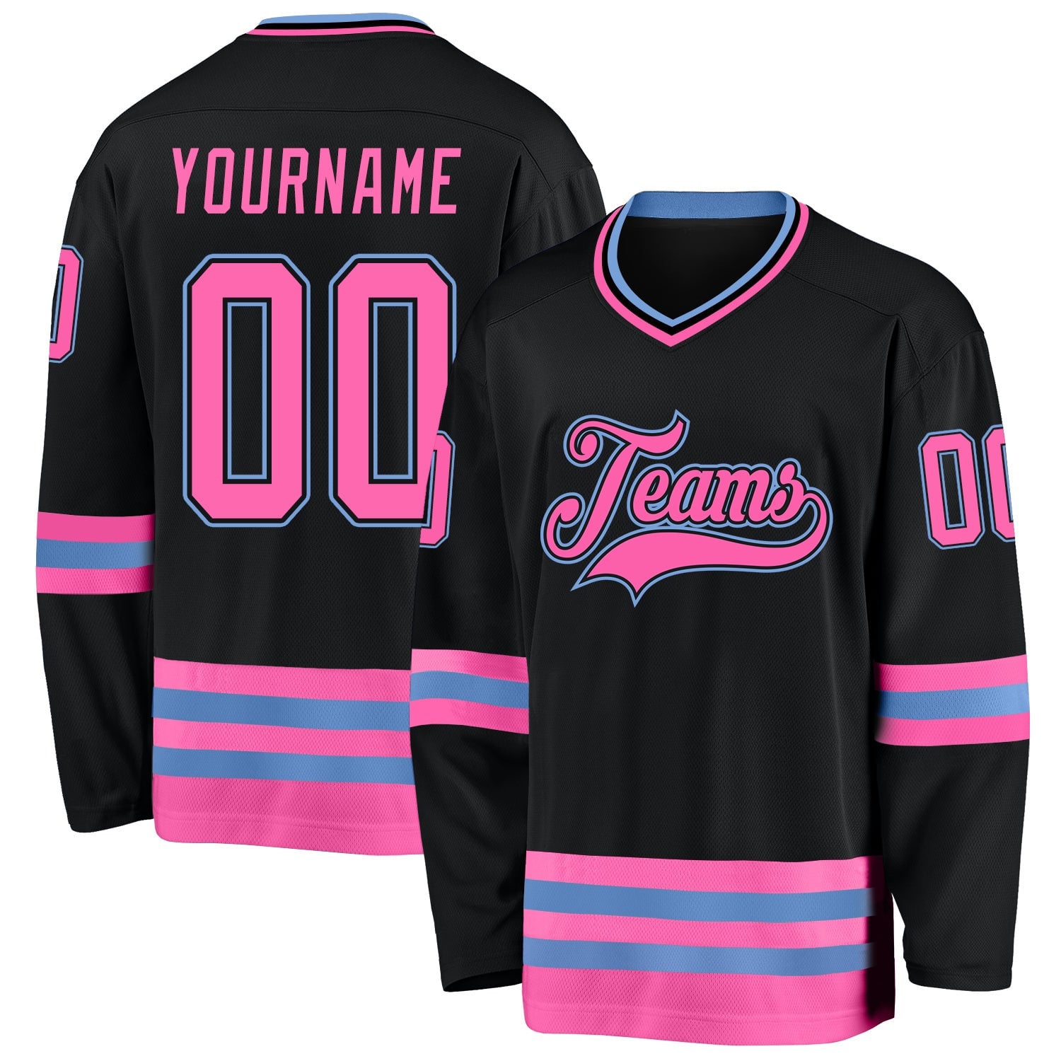 Custom hockey jersey with name and number