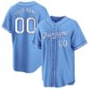 Light Blue White-Royal Custom Baseball Jersey Light Blue White-Royal Custom Baseball Jersey