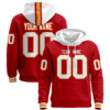 Red White Custom Pullover Hoodie Red White Custom Pullover Hoodie